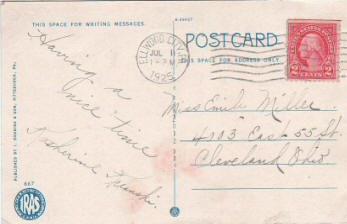 Postcard with divided back postcard divided back